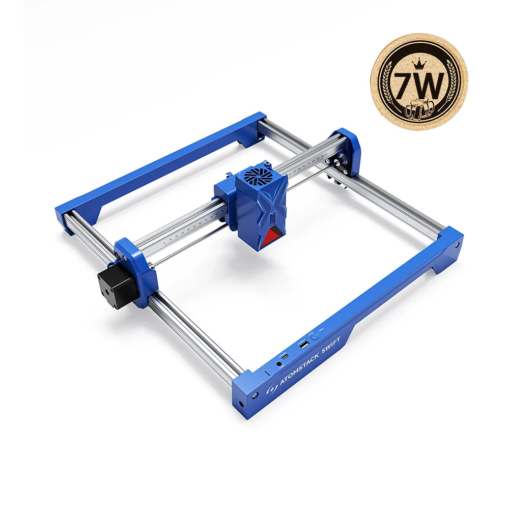 New ATOMSTACK SWIFT 7W Portable Laser Engraver DIY Laser Cut Engraving Machine Engrave Logo Wood Painted Acrylic Glass Leather