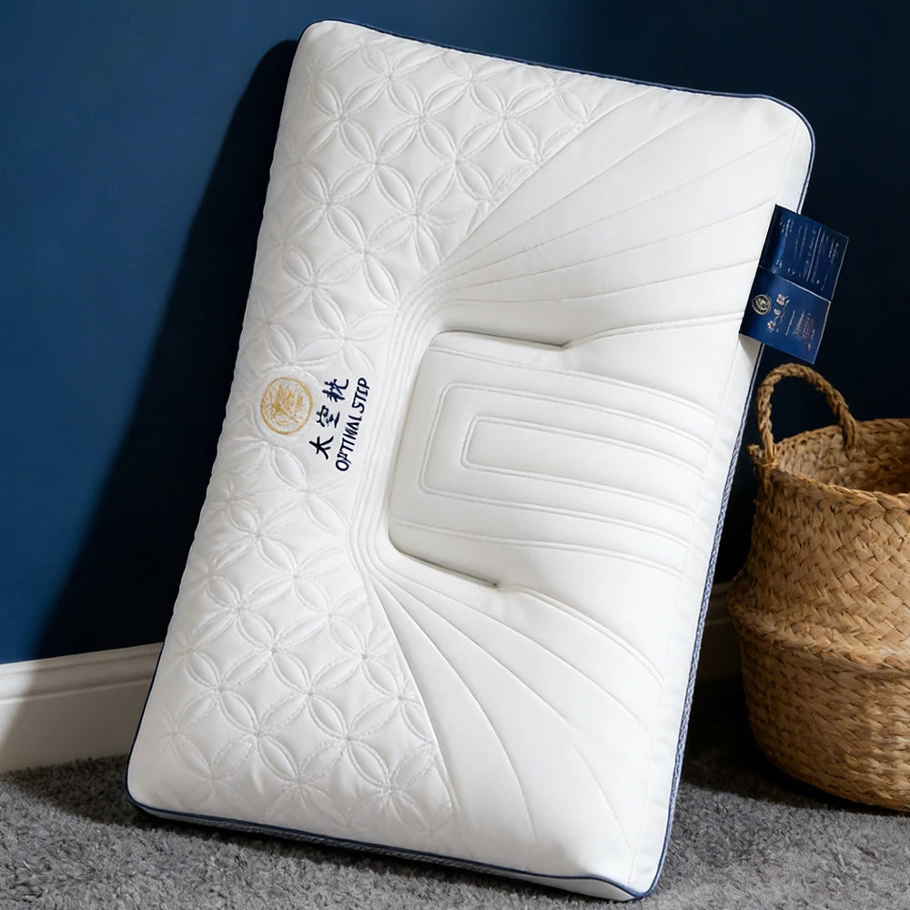 3D Ergonomic Design Soybean Fiber Neck Pillow Natural Latex Antibacterial Medical Bed Pillow