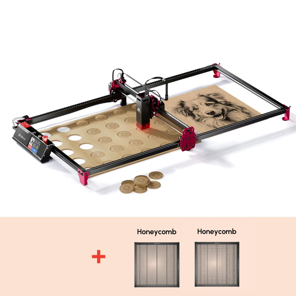 AlgoLaser DIY KIT MK2 10W Touch Screen 400X850MM Large Area Woodworking for Wood Metal Crafting Customized Gift Batch Production