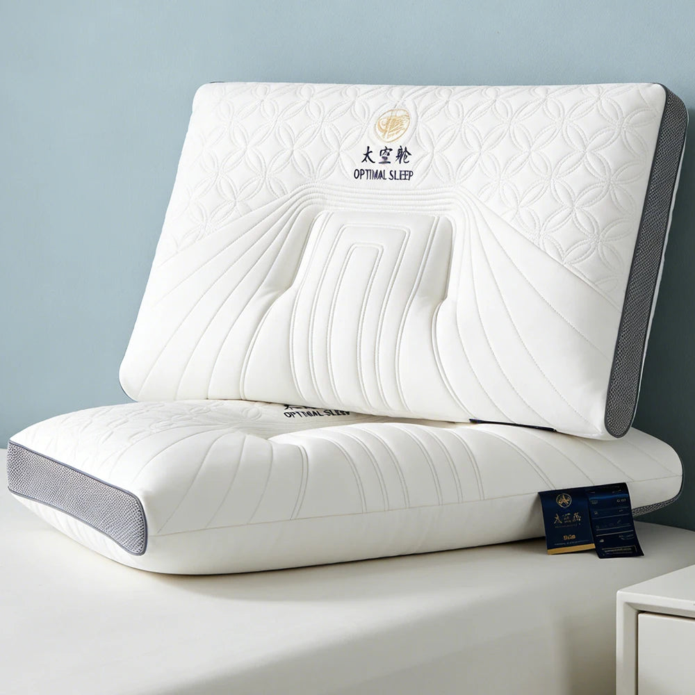 3D Ergonomic Design Soybean Fiber Neck Pillow Natural Latex Antibacterial Medical Bed Pillow