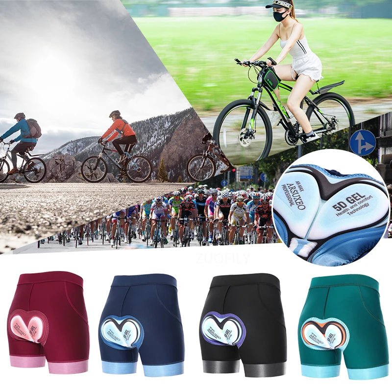 NONECN Women's Cycling Shorts Breathable Quick Dry MTB Road Bike