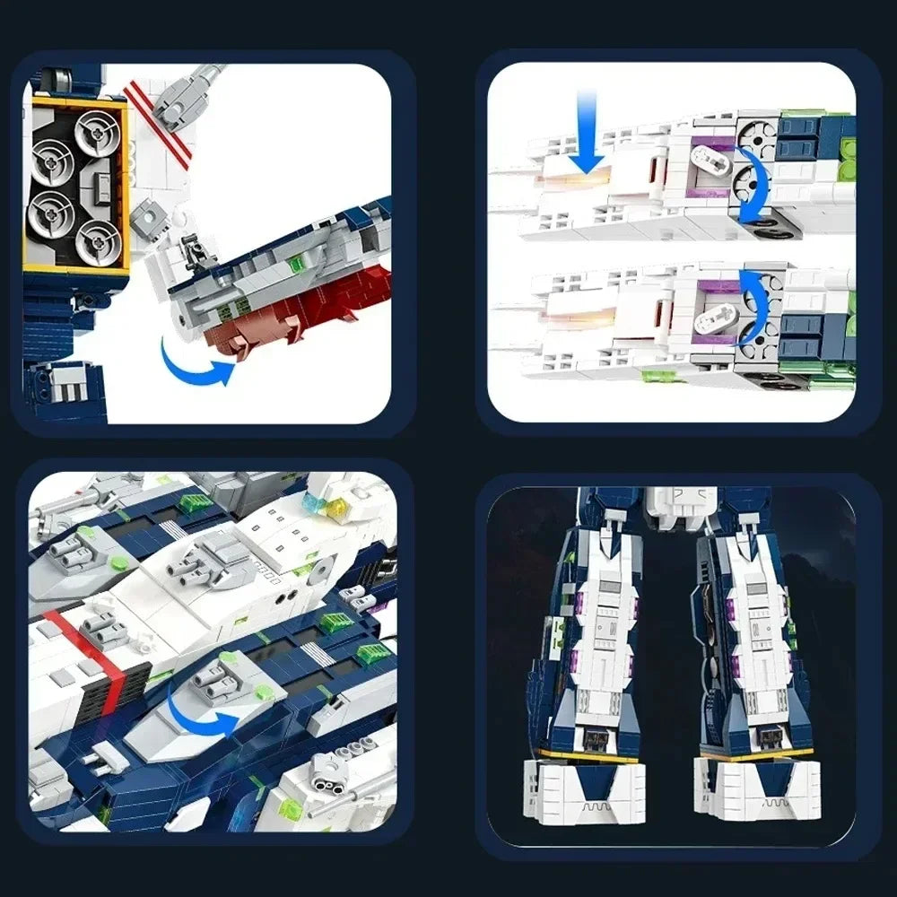 Space Shuttle Planet Wars Modularize MOC Large Ornaments Model Building Blocks Bricks Assembly Xmas Gifts For Room Decor 4682PCS