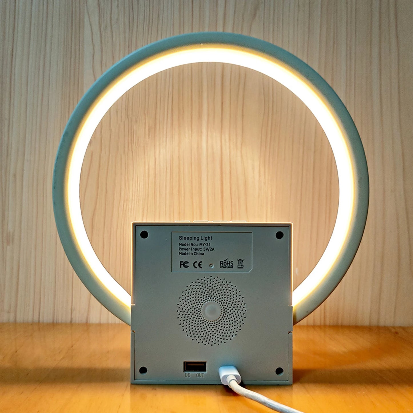 Sunrise Alarm Clock White Noise Sound Machine Snooze Digital Alarm Clock Gradual Wake Up Light Bedroom Decor Gifts for Women