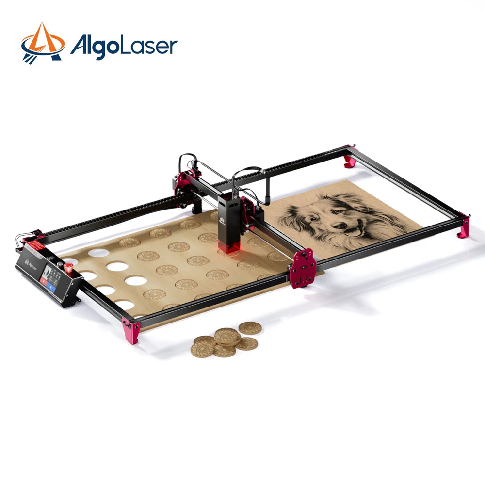 AlgoLaser DIY KIT MK2 10W Touch Screen 400X850MM Large Area Woodworking for Wood Metal Crafting Customized Gift Batch Production