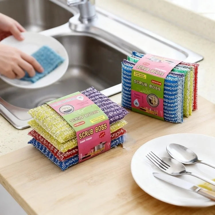 Super Absorbent Sponge Cleaning Rags Reusable Non-Scratch Dish Cloths for Kitchen Bathroom Car Glass Window Table Cleaning Use