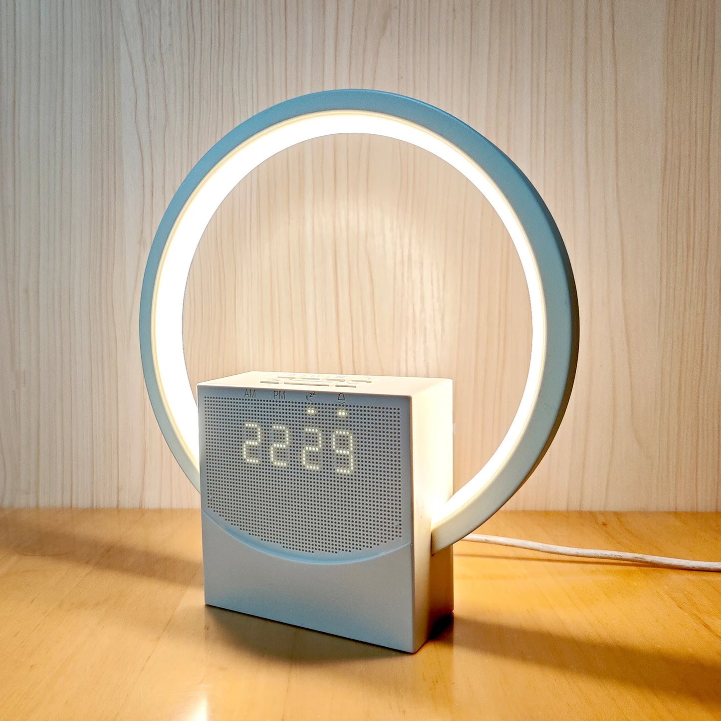 Sunrise Alarm Clock White Noise Sound Machine Snooze Digital Alarm Clock Gradual Wake Up Light Bedroom Decor Gifts for Women