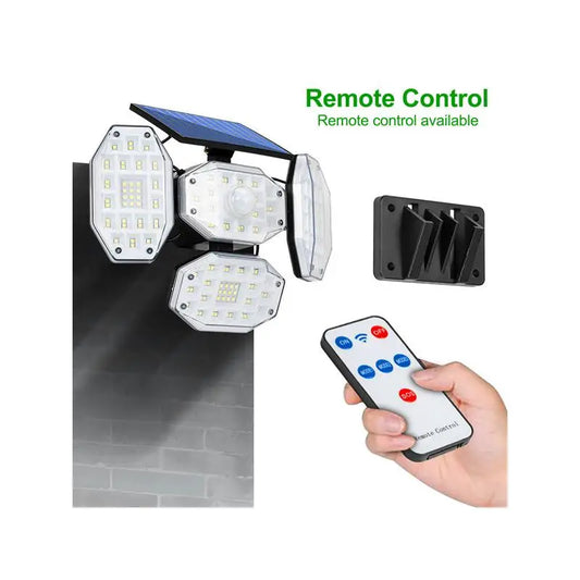 Outdoor Waterproof Solar Motion Sensor Security Light for Garden