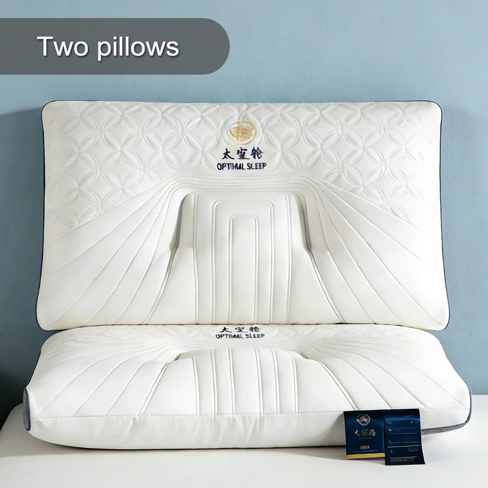 3D Ergonomic Design Soybean Fiber Neck Pillow Natural Latex Antibacterial Medical Bed Pillow
